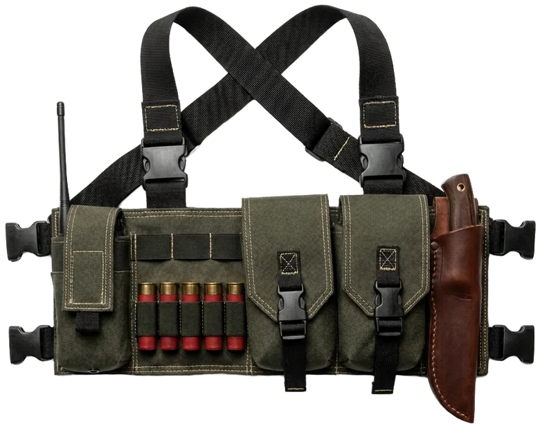 Нагрудная система Black & Khaki